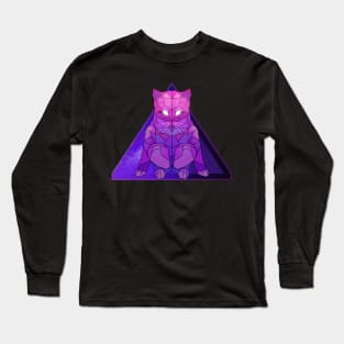 Retrowave Cat Long Sleeve T-Shirt